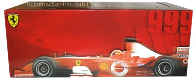 C5938 Hot Wheels Michael Schumacher 999 Grand Prix Points - Back Box View