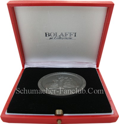 Ferrari 248 F1 Titanium Medal - Presentation View