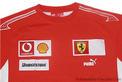 FR6111 Puma Ferrari Replica Team Tee - Logo View