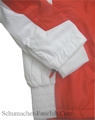 FR7412 Puma Ferrari Red Winter Jacket - Arm Zipper View