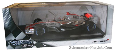 J2984 Hot Wheels Kimi Raikkonen 2006 F1 Mclaren Mercedes MP4-21 - Top View