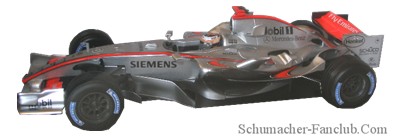 J2984 Hot Wheels Kimi Raikkonen 2006 F1 Mclaren Mercedes MP4-21 - Detailed View