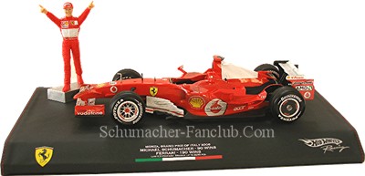 J2994 Hot Wheels Michael Schumacher Monza Retirement Announcement - Detailed View