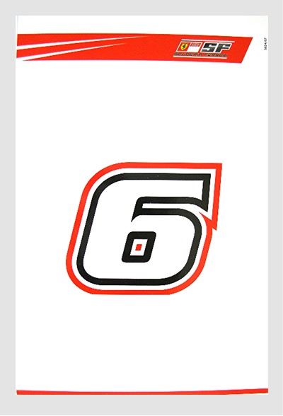 Kimi Raikkonen Ferrari Promo Card - Back View