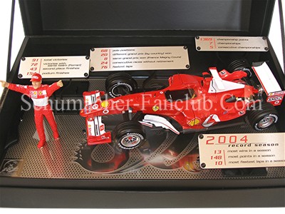 L6235 Hot Wheels Michael Schumacher All Time Career Records - Front Side View