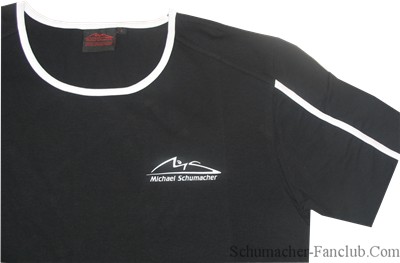 MSL5121B Michael Schumacher Fitted Black T-Shirt - Graphic View