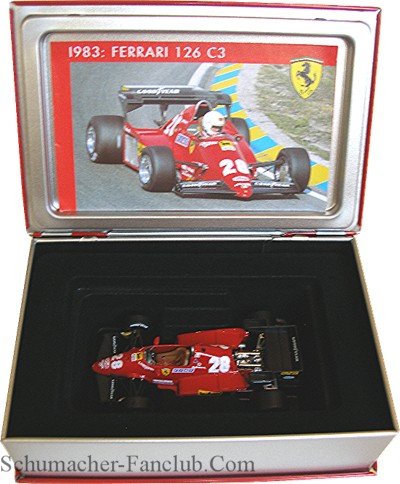 SF08/83 Rene Arnoux Ferrari 126C3 - Open Book View