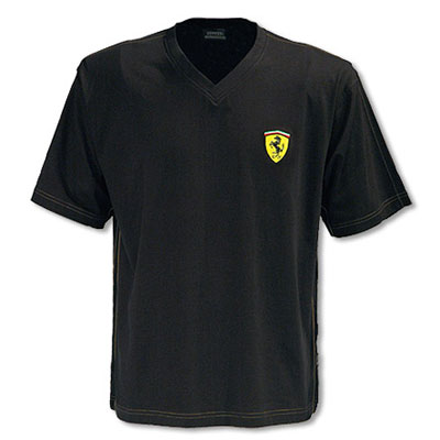 SFB5600 Ferrari V-Neck Shield Shirt - Front View