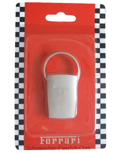 SFX8920 Ferrari Metal Square Etched Keychain - Package View