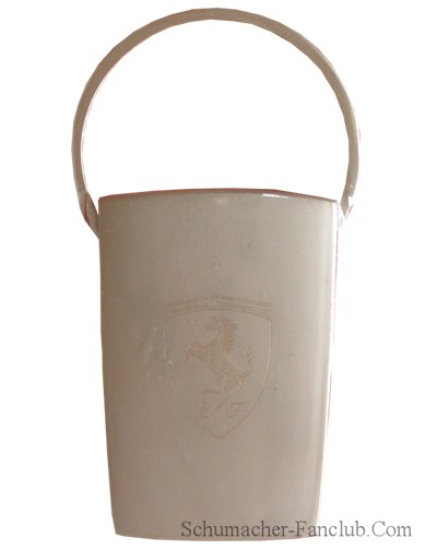 SFX8920 Ferrari Metal Square Etched Keychain - Front View