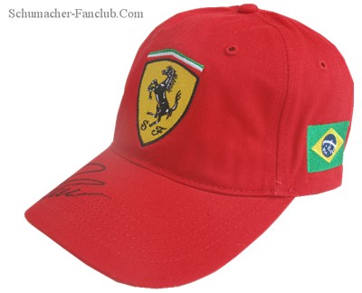 Signed Felipe Massa 2006 Official Ferrari Cap - Left View