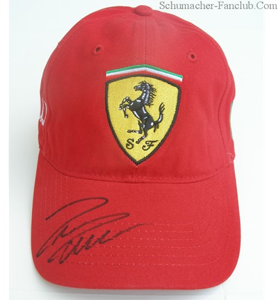 Signed Felipe Massa 2006 Official Ferrari Cap - Front View