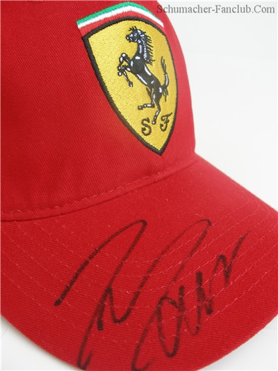 Signed Felipe Massa Ferrari Hat - Signature View