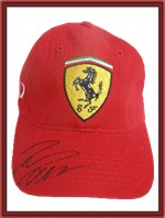 Felipe Massa signed Ferrari hat