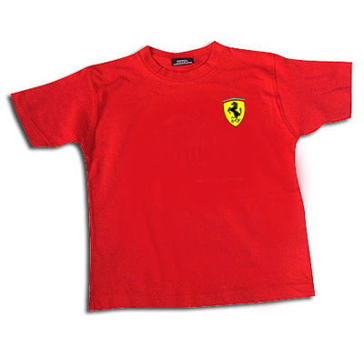 SKR1000 Ferrari Kids Small Shield T-Shirt - Detailed View
