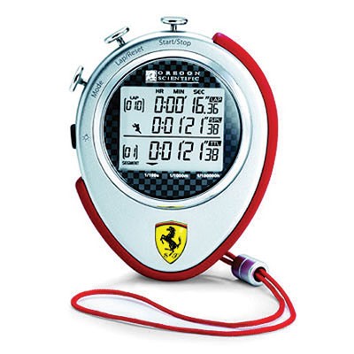 SL929A-R Oregon Scientific Ferrari Hockenheim Stop Watch - Front View