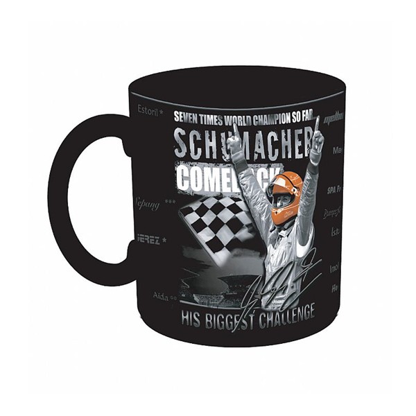 Michael Schumacher Comeback Coffee Mug - Front View